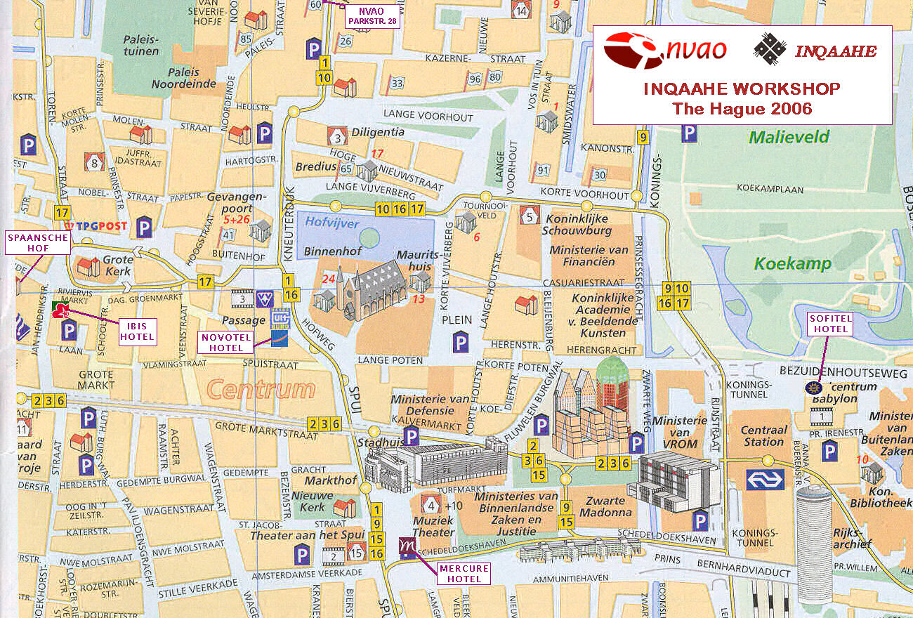 The Hague Netherlands Tourist Map