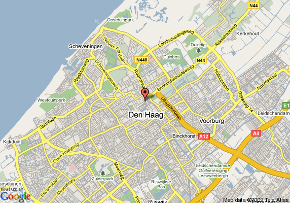 The Hague hotels map
