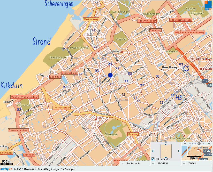 den Hague map