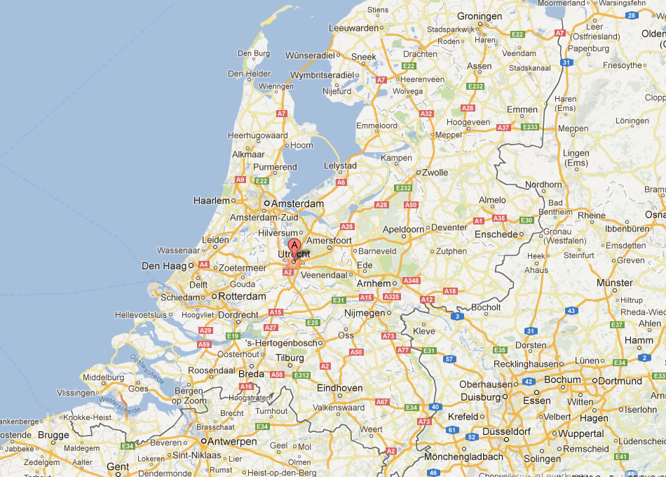 map of Utrecht Netherlands