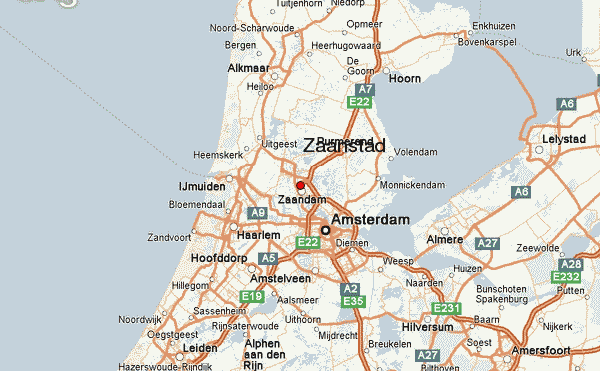 Zaanstad amsterdam map