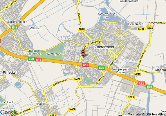 Zoetermeer area map