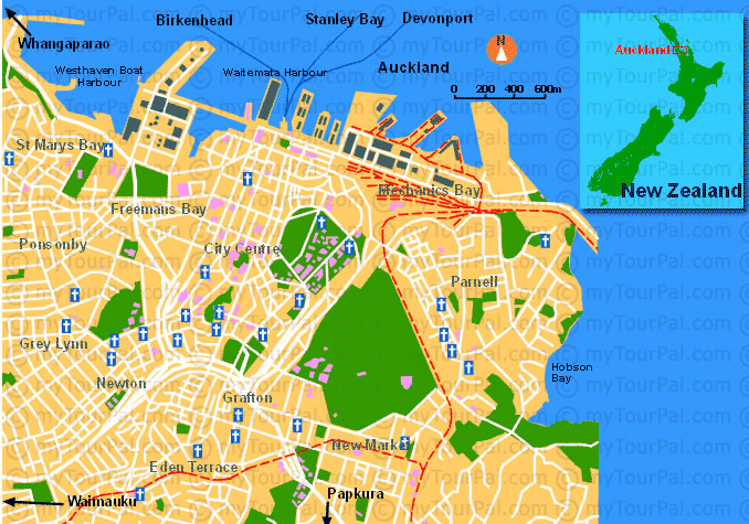 Auckland map