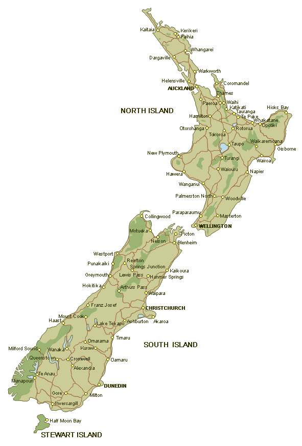 Palmerston North Map New Zealand