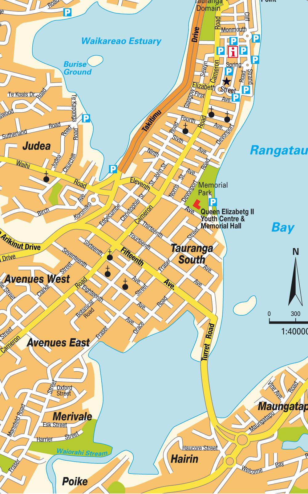 	map of Tauranga