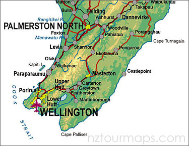 city map of Wellington