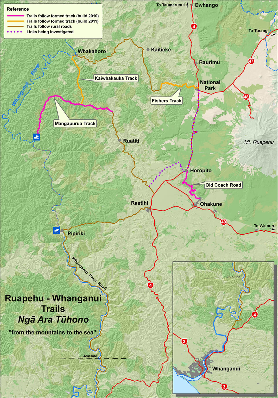 Whanganui regional map.