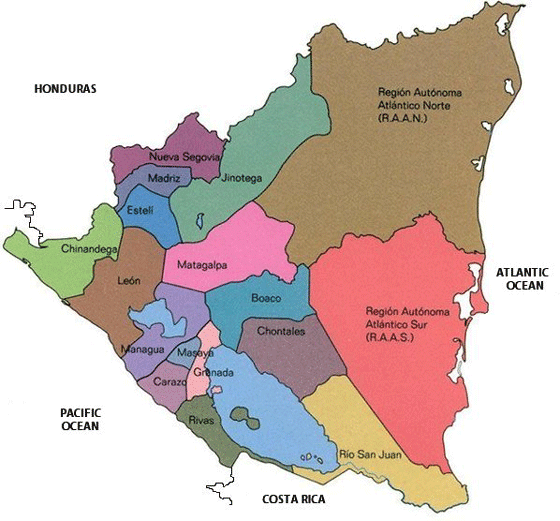 nicaragua maps