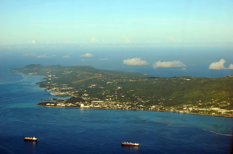 northern mariana islands aerial view
