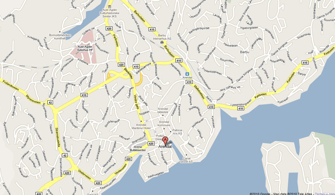 map arendal