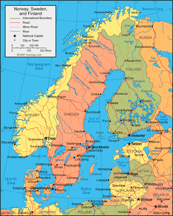 map of norway Baerum
