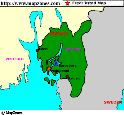 Fredrikstad province map