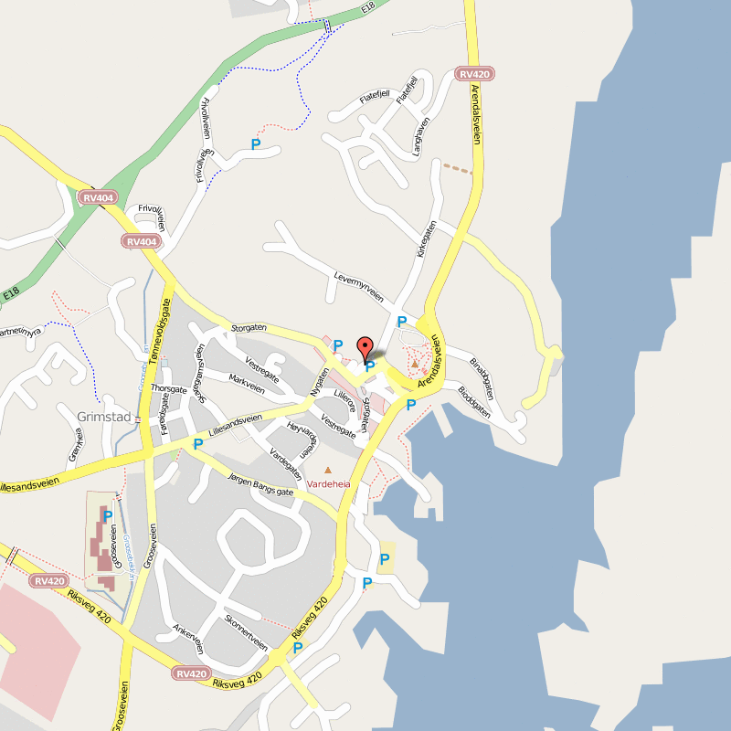 map of Grimstad