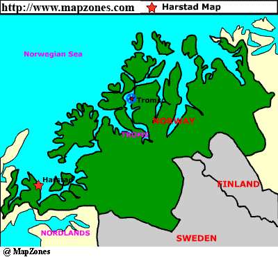 Harstad province map