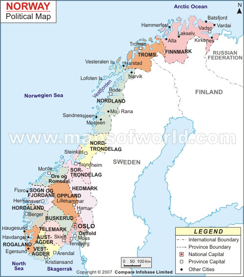 norway political map Narvik