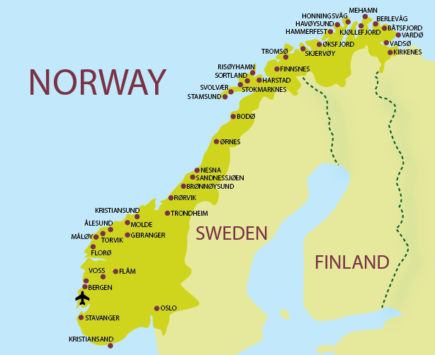 norway map
