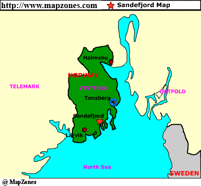Sandefjord province map