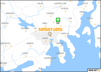 map of Sandefjord