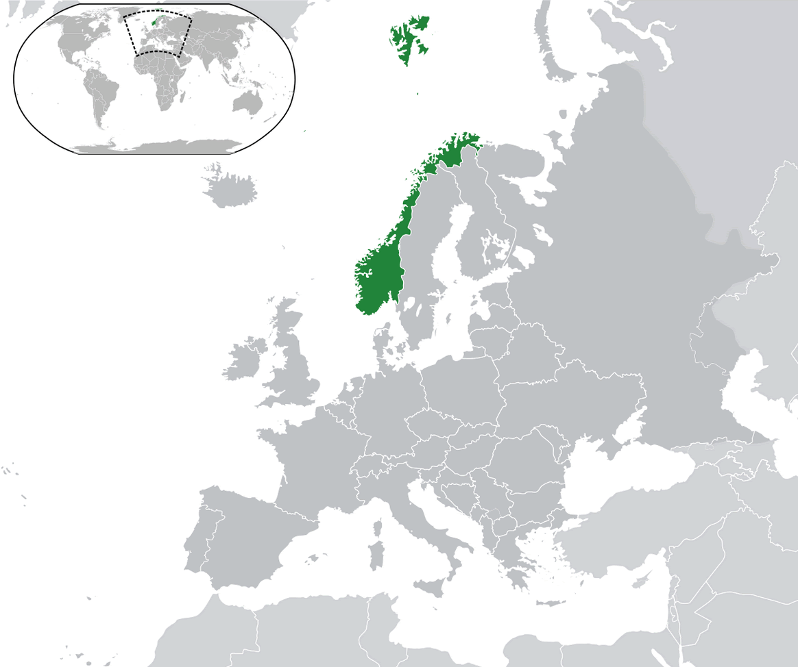 where is norway in the world