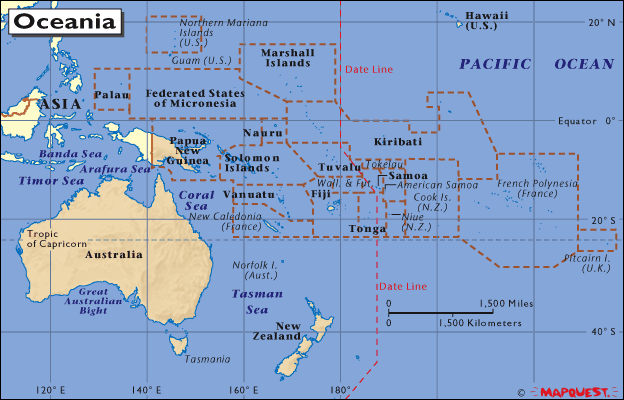 oceania maps