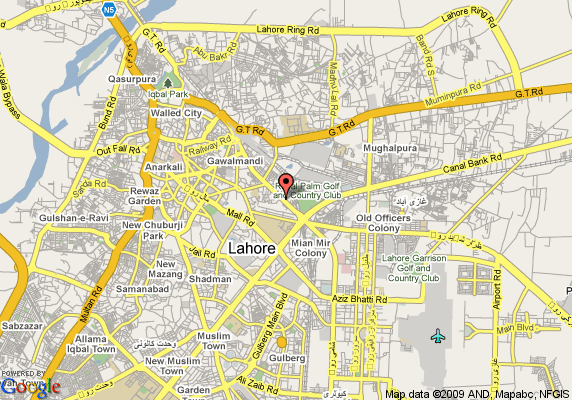 lahore map