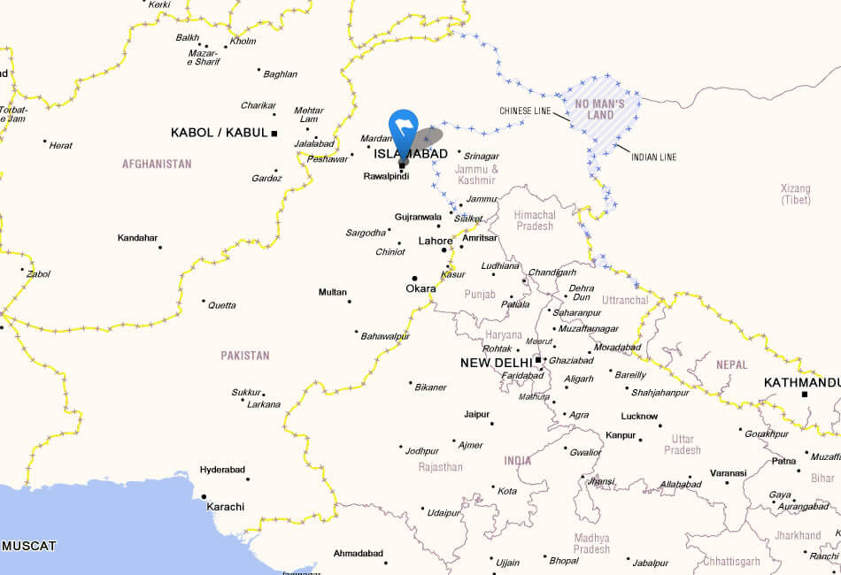 map of pakistan
