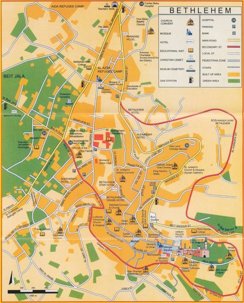 Bethlehem Tourist Map
