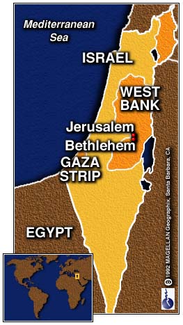 israel bethlehem map