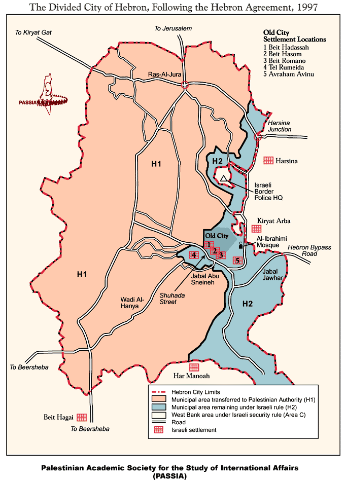 Hebron 1997 map