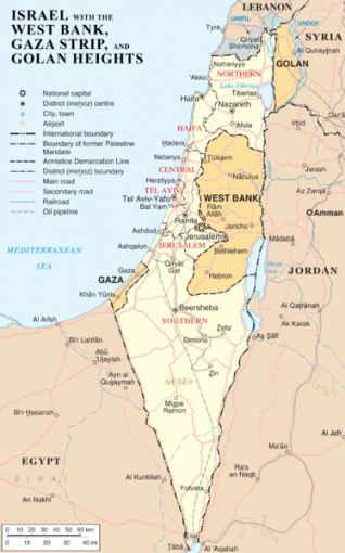 Palestine Jenin map