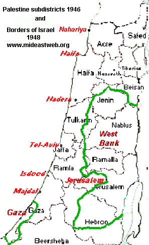 palestine Jenin district map 1948