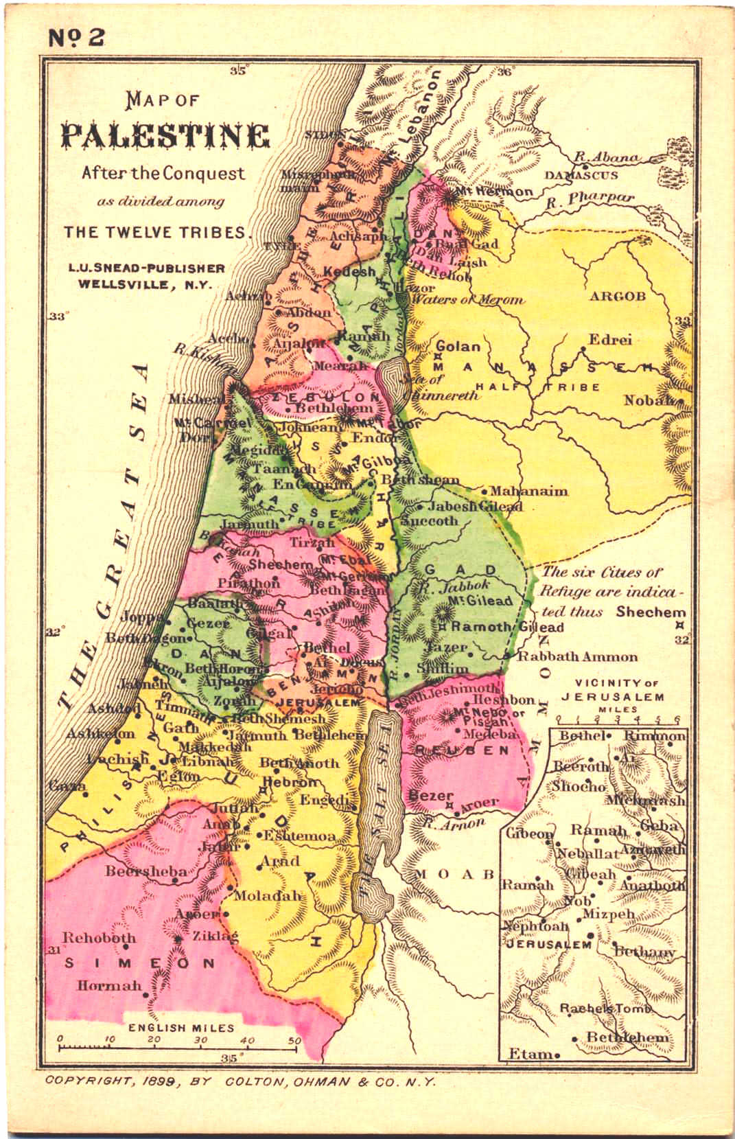 Palestine tribes Kudus map