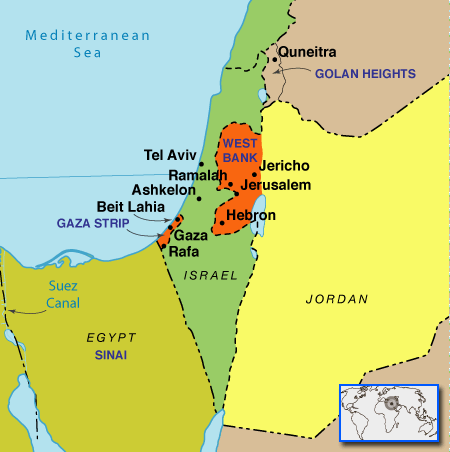 israel palestine Kudus map