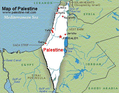 map of palestine Kudus