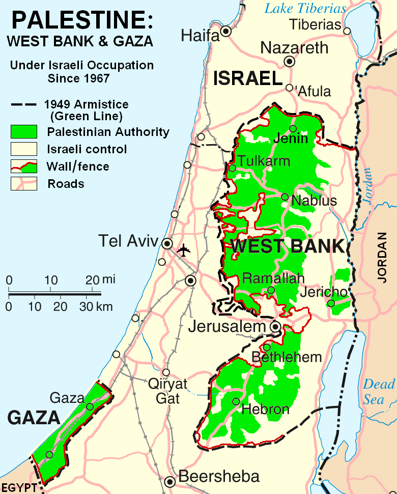 palestine Kudus map 1967