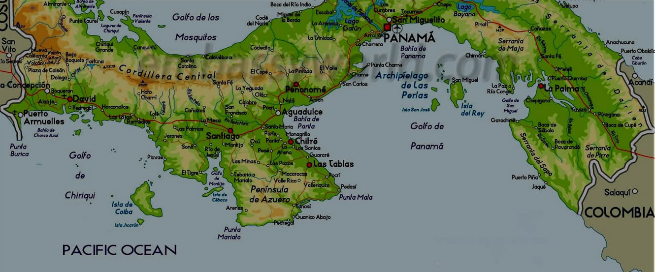 Panama City Map