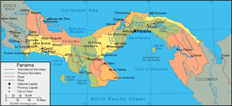 Panama Maps