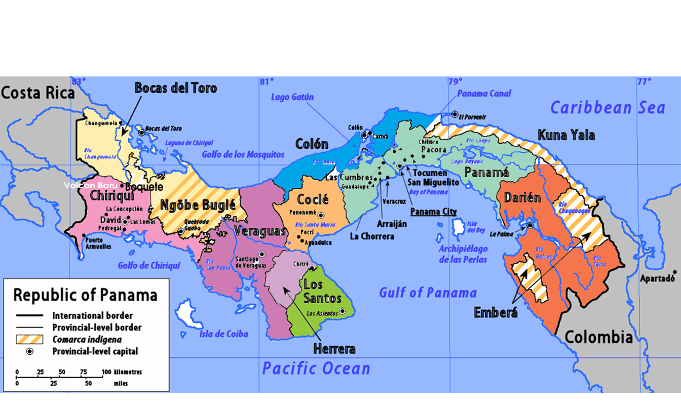Republic of Panama Map