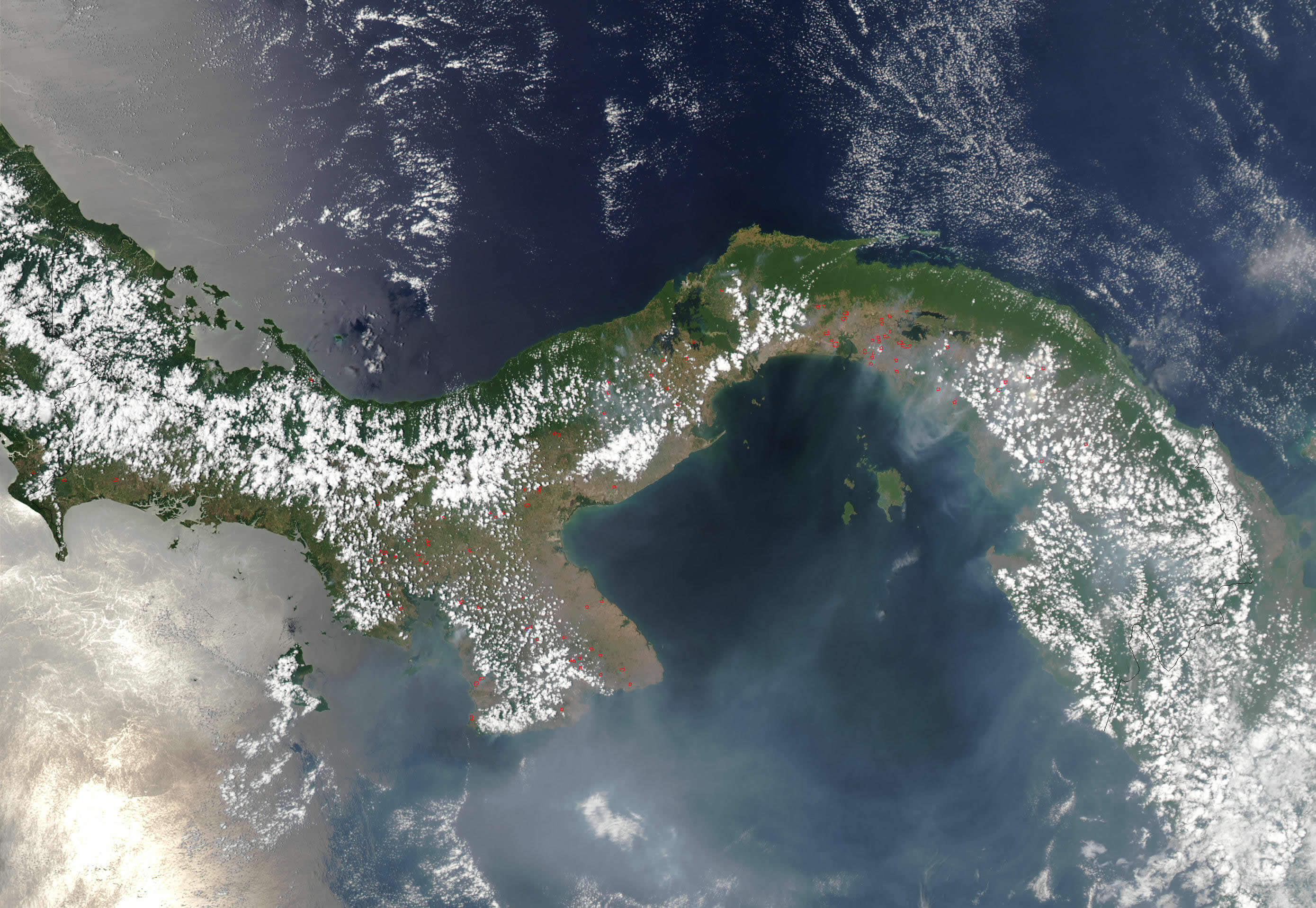 Satellite Image Photo of Panama