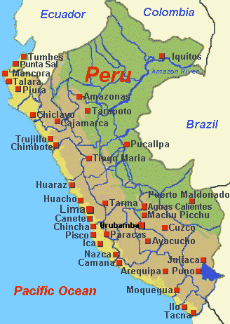 map of cities in peru Cities Map Peru map of cities in peru