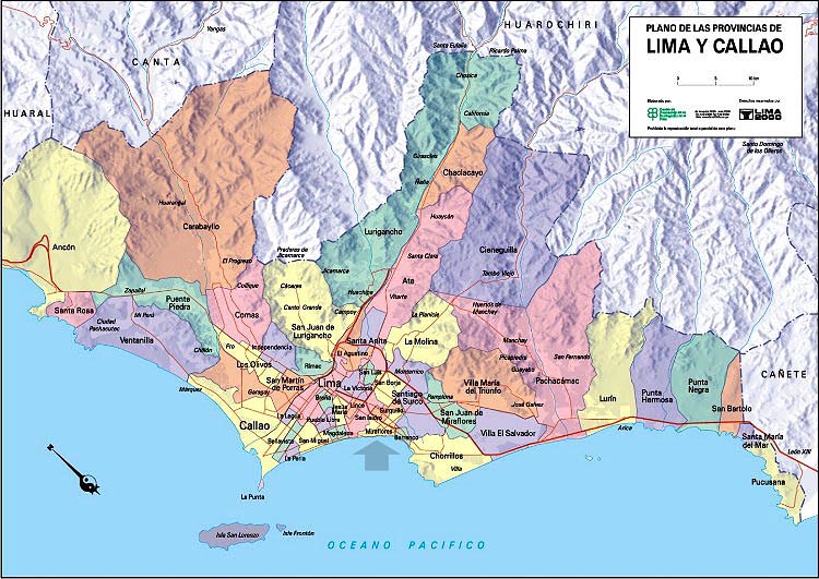 map of lima