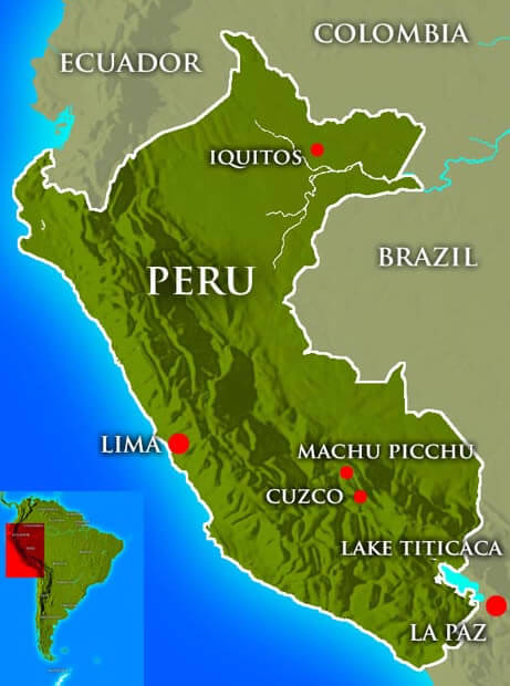 PerPeru Relief Map