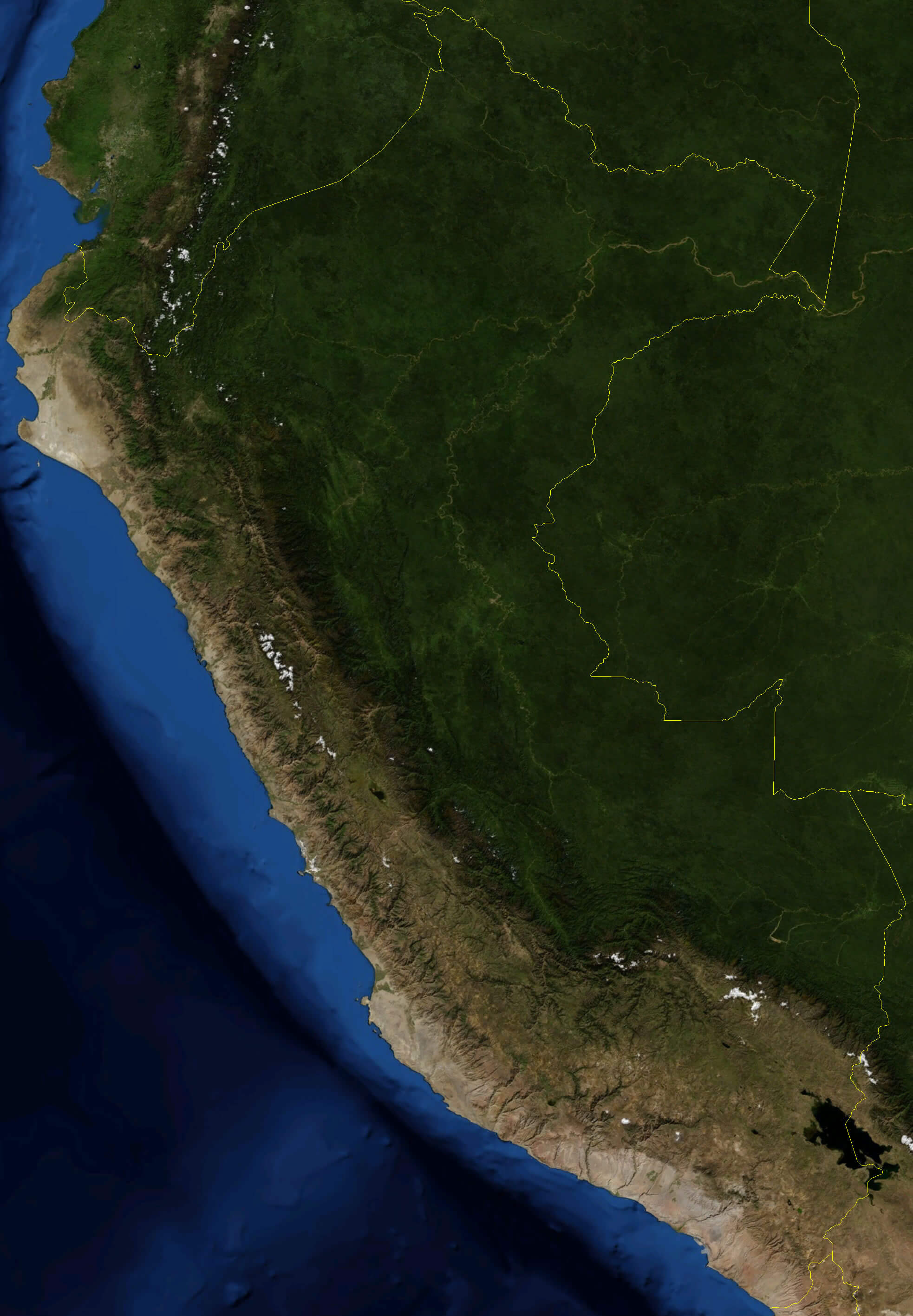 Satellite Image Photo Peru