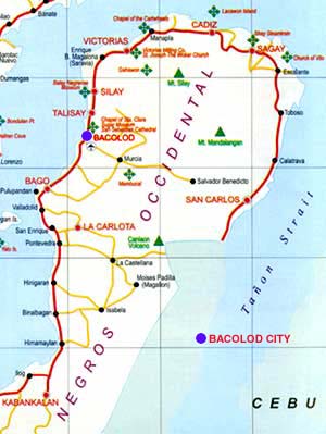 Bacolod map