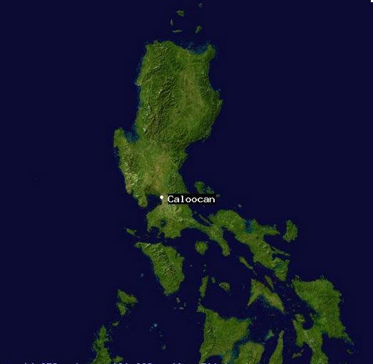 Caloocan satellite image