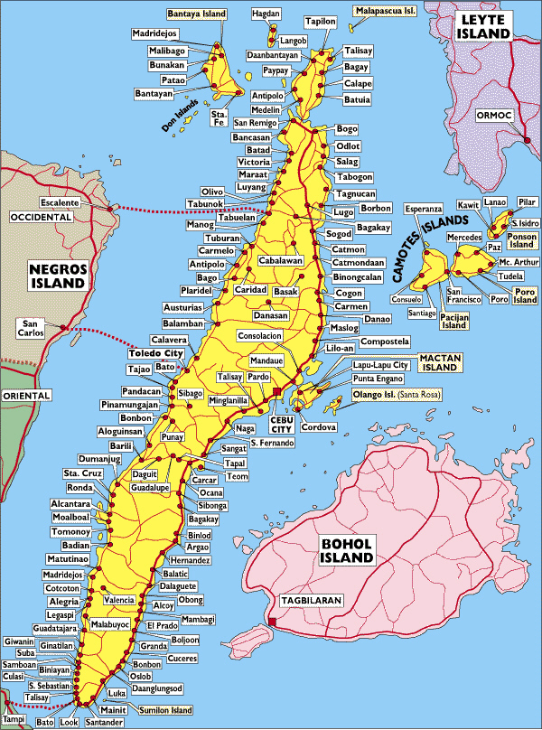 Cebu regional map