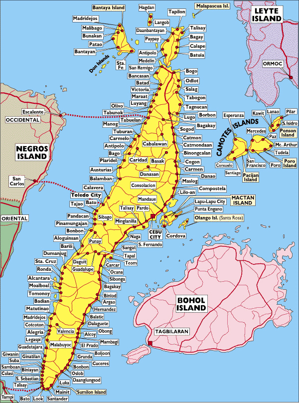 Map Of North Cebu