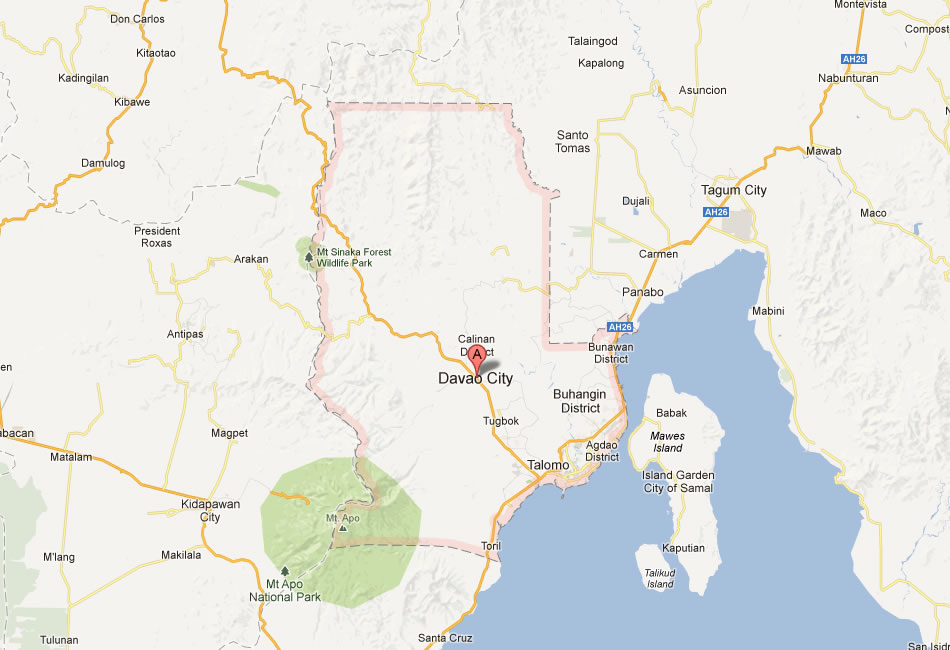 map of Davao
