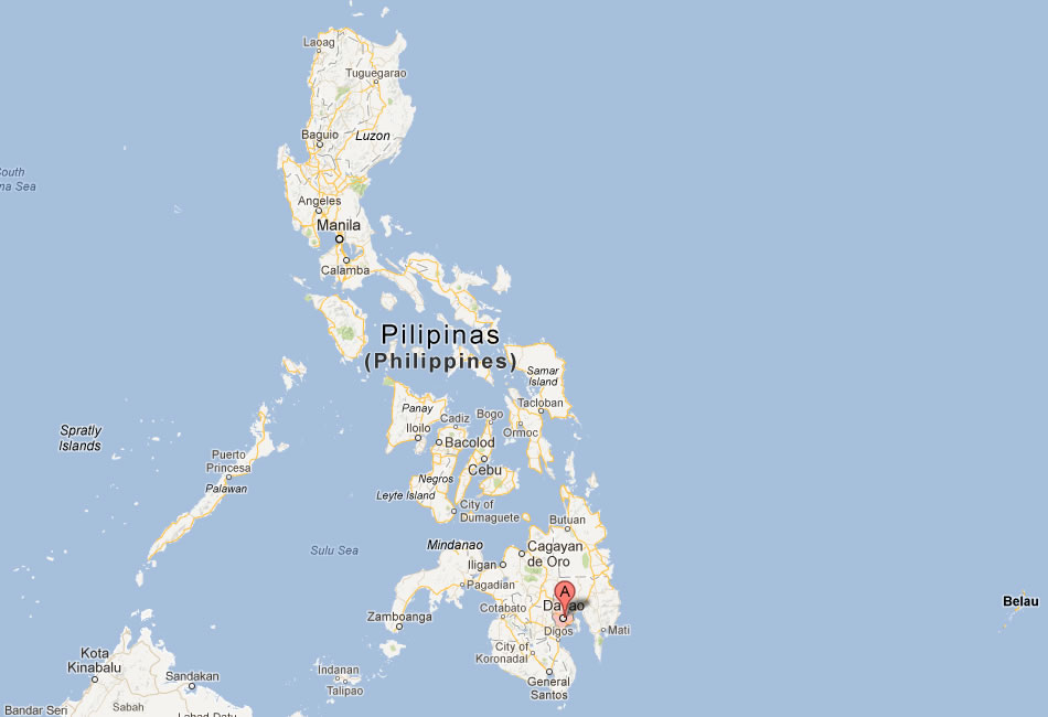 map of Davao philippines