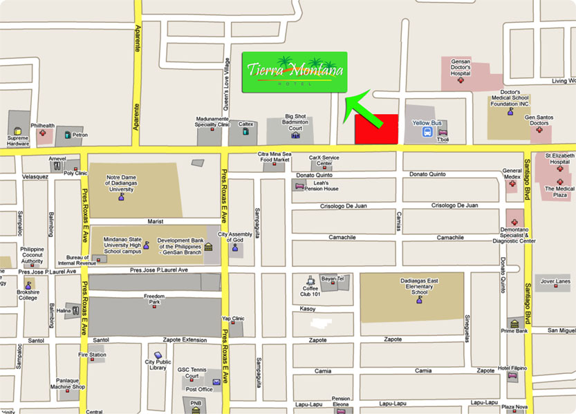 General Santos center map